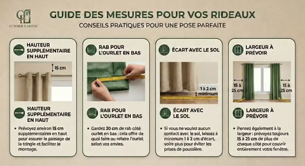 longueur rideaux parfaite