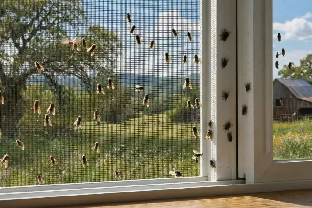 mouches dans le grenier