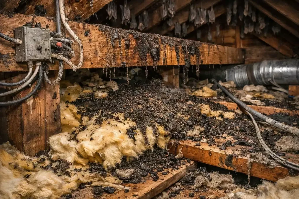 nid chauve souris grenier