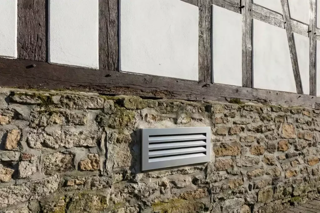 prise air extérieure cheminée foyer ouvert