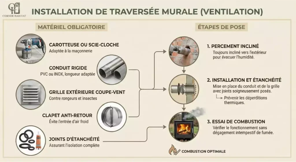 ventilation cheminée foyer ouvert