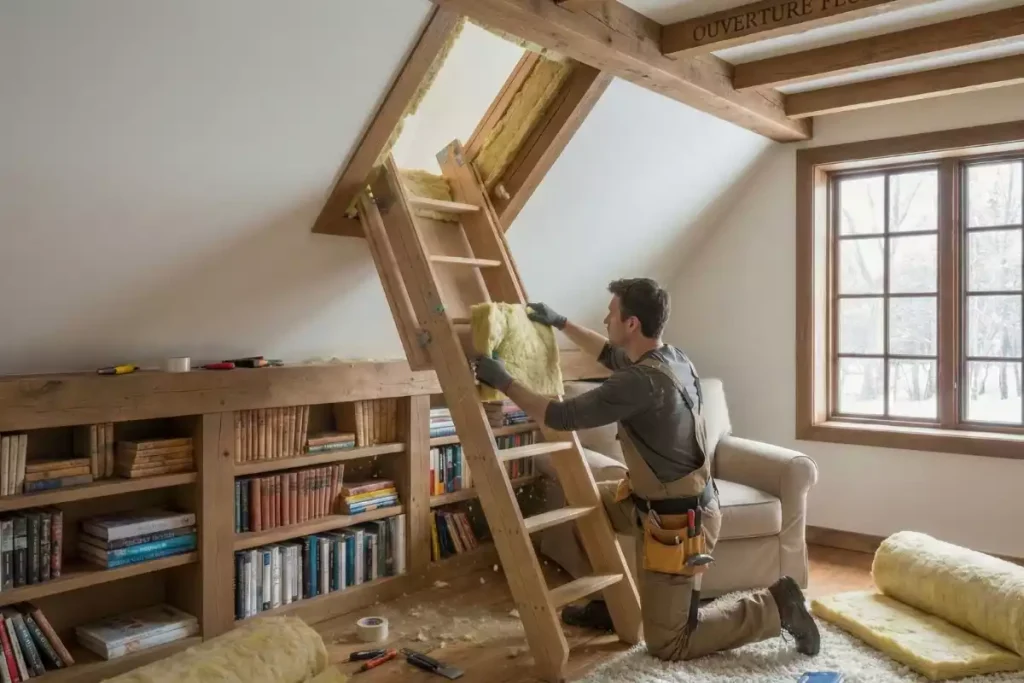 comment isoler efficacement une porte de grenier