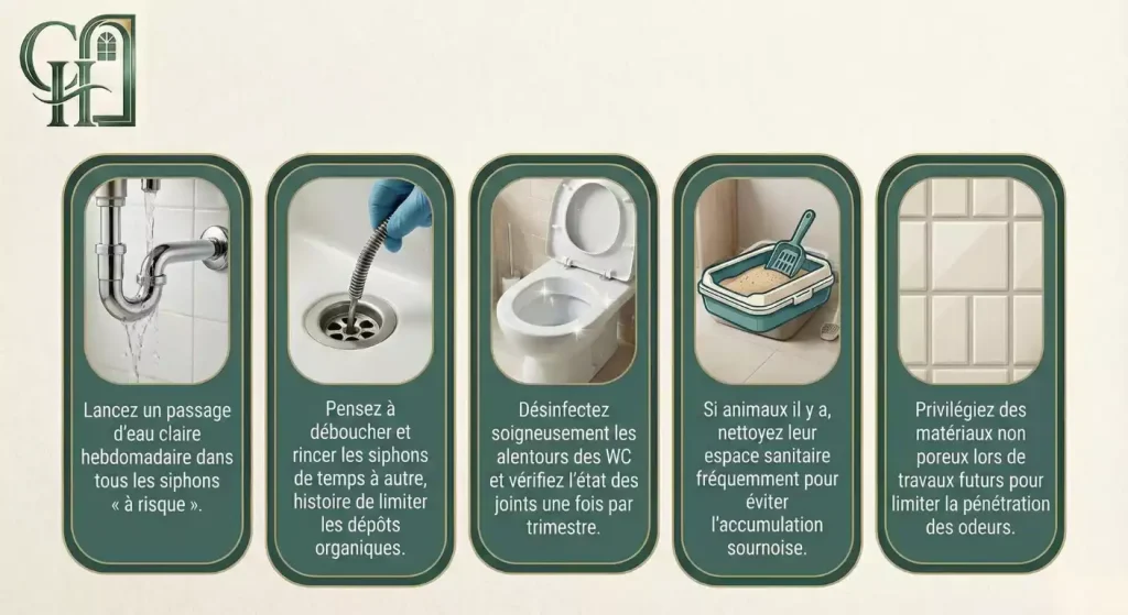 odeur ammoniaque wc salle de bain