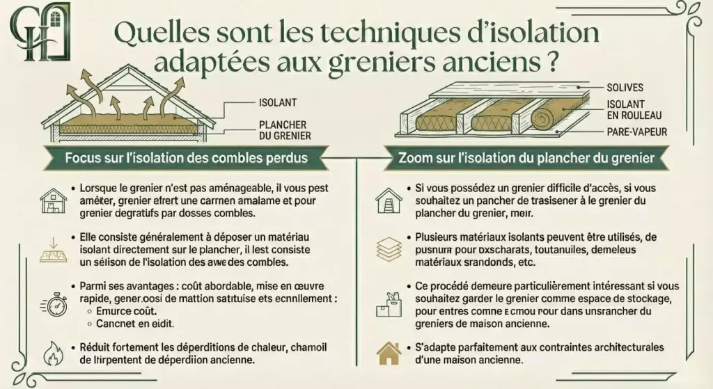quelle isolation grenier maison ancienne