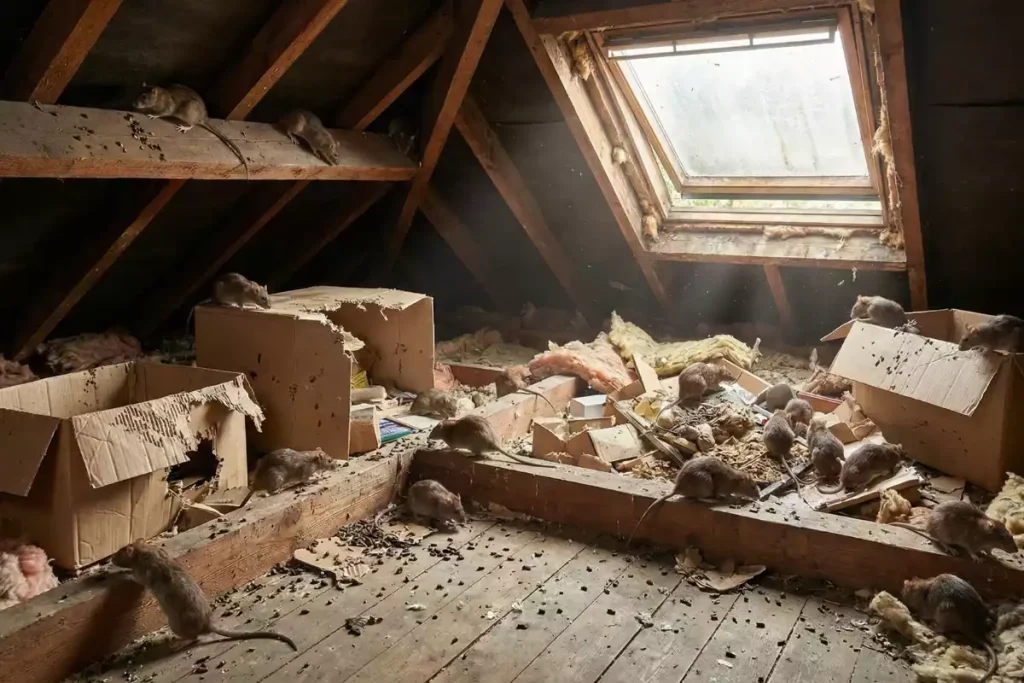 rat dans le grenier bruit plafond