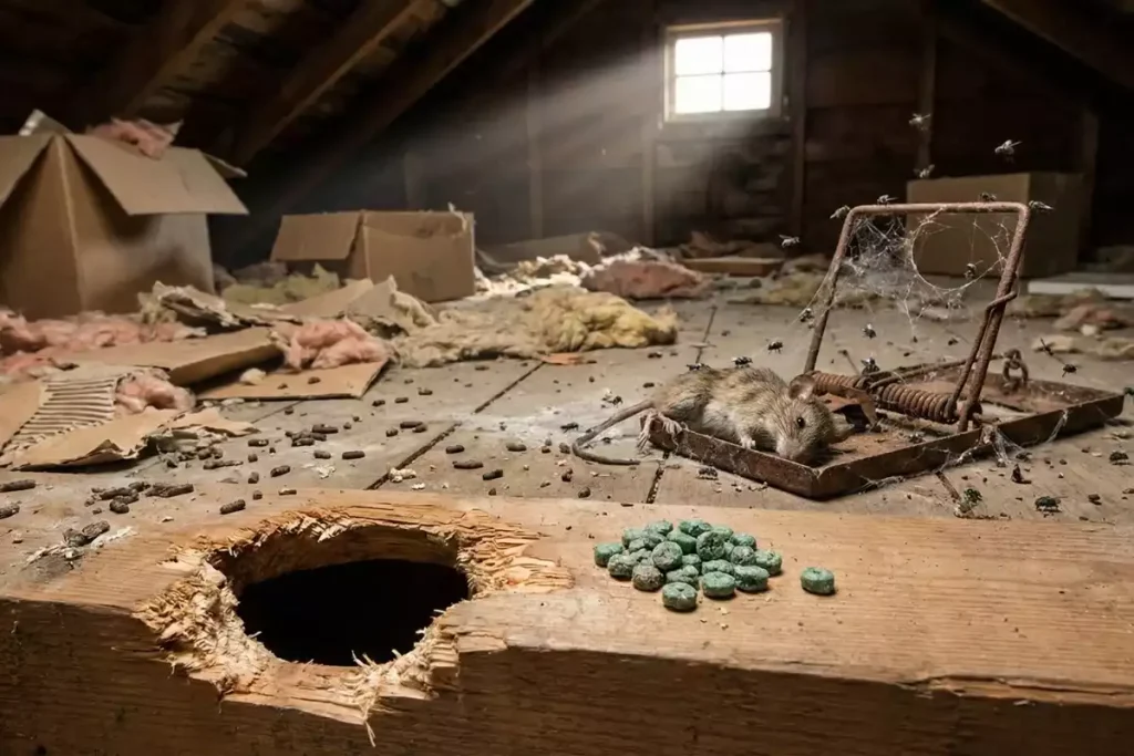 rat dans le grenier isolation