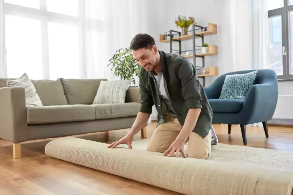 comment faire tenir un tapis sur parquet au sol