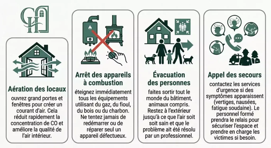 comment retirer le monoxyde de carbone dans une maison