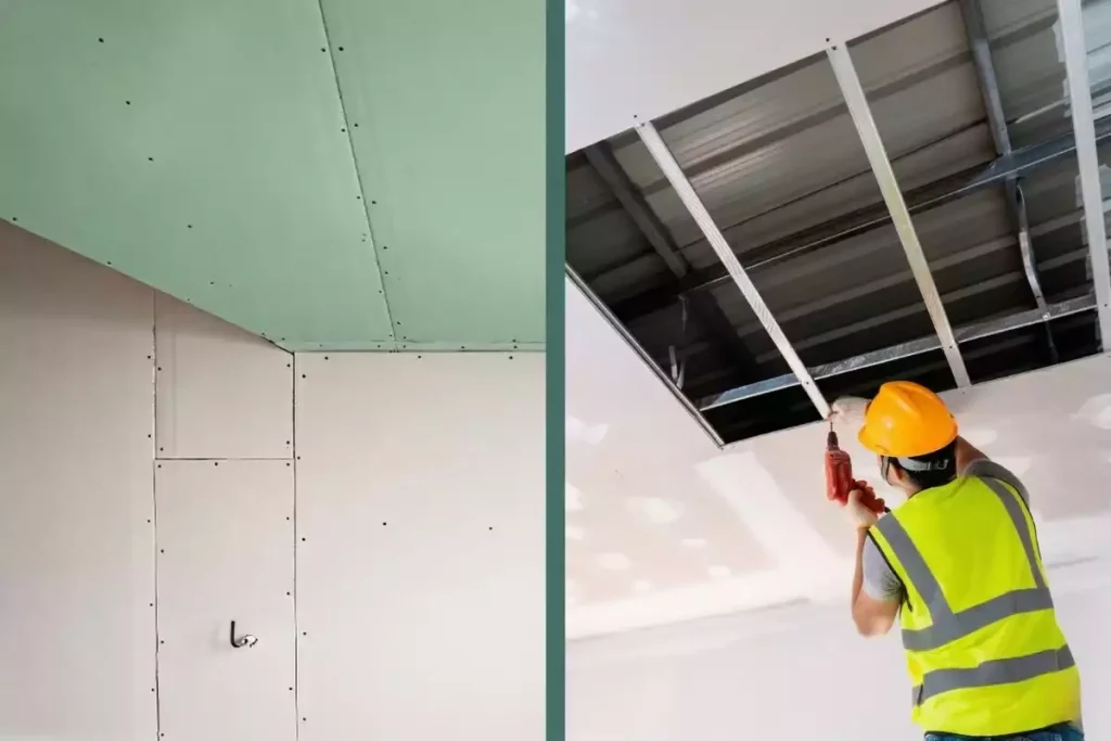 fixer faux plafond sur ancien plafond lattis platre