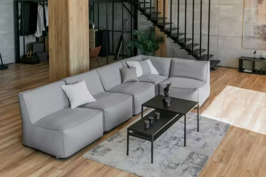 quelle couleur de tapis pour canape gris