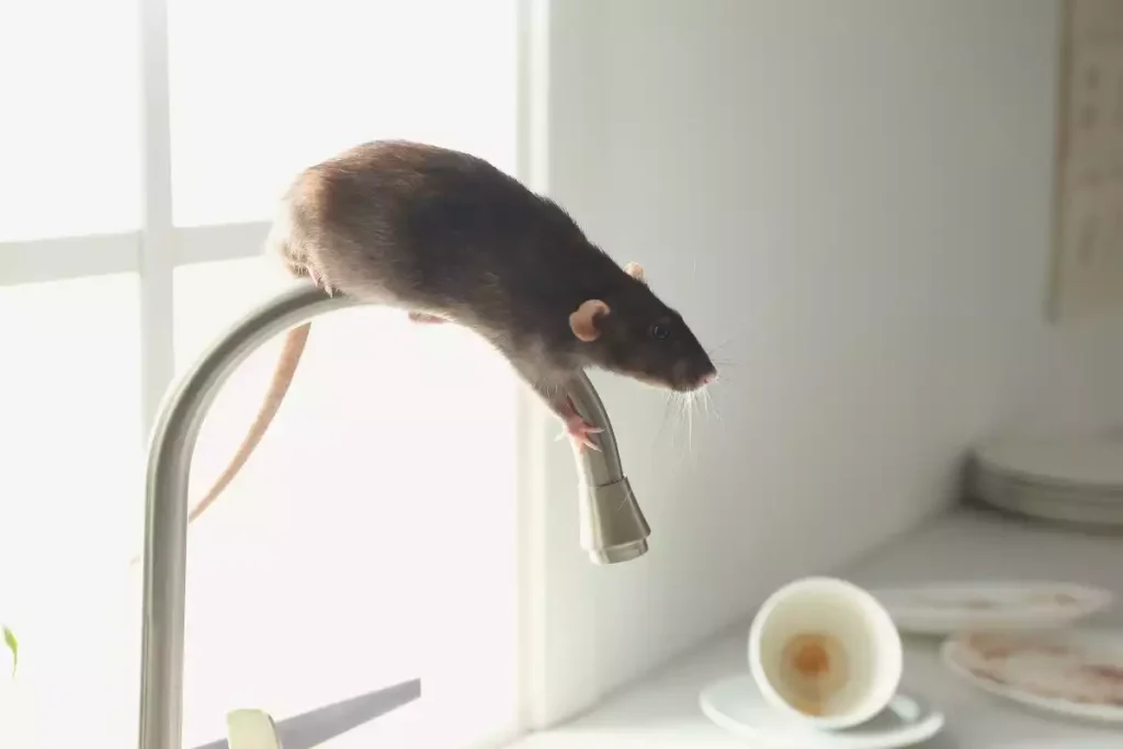 rat cache dans faux plafond inaccessible