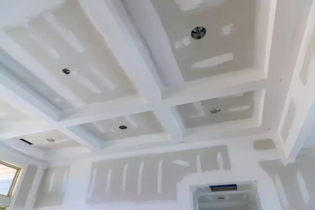 soffite faux plafond bois