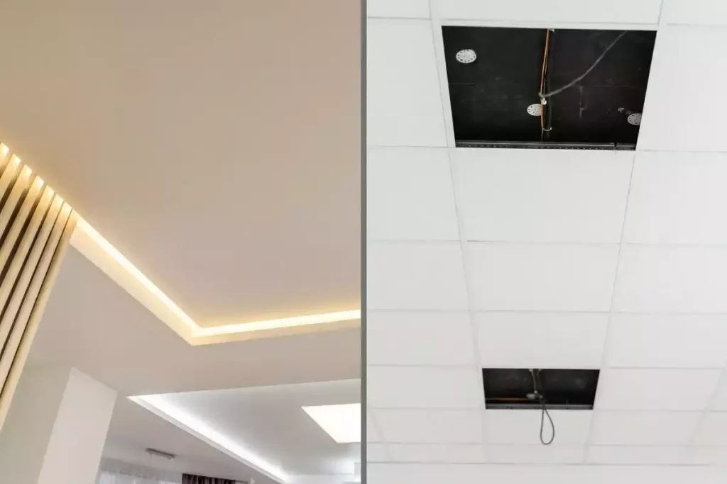 soffite faux plafond installation