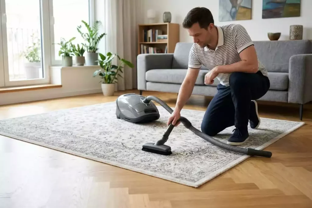 aplatir tapis gondole sans fer