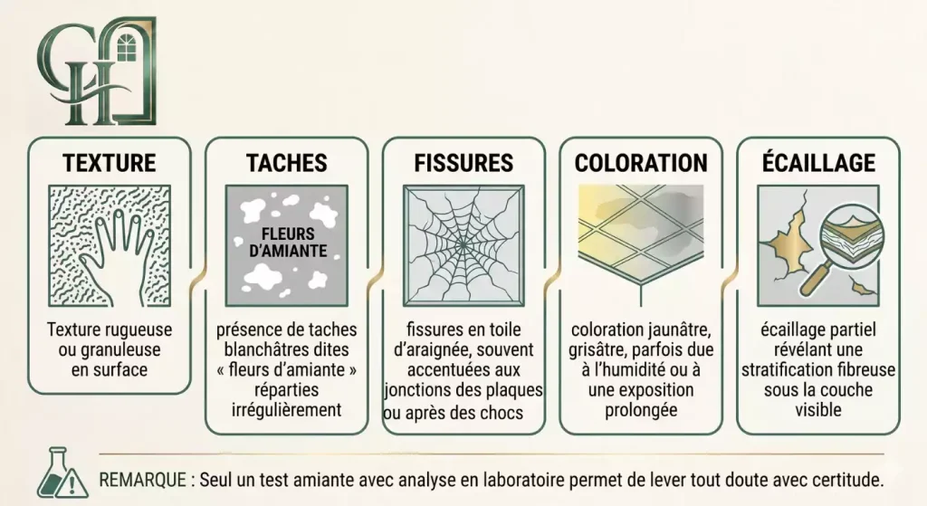comment reconnaitre faux plafond amiante