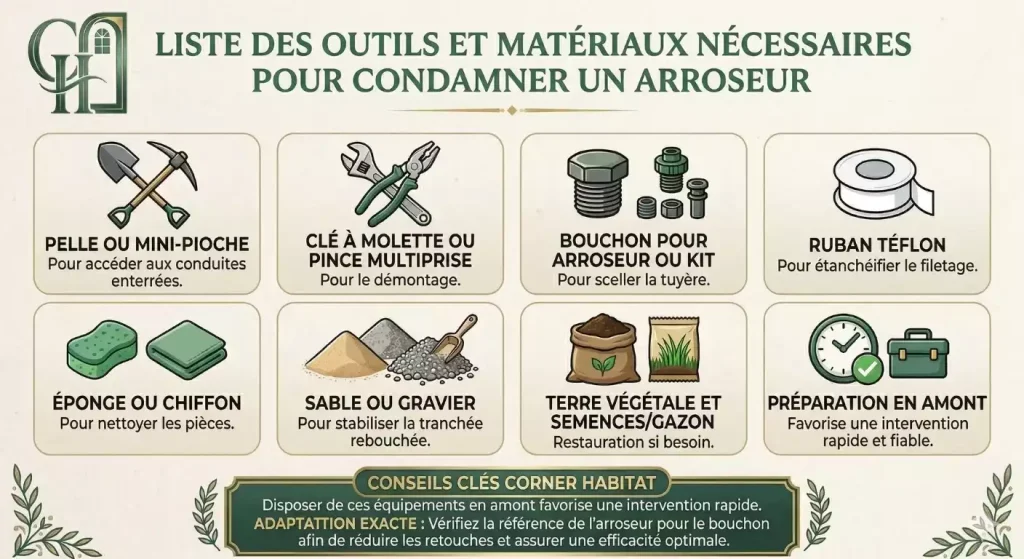 désactiver arroseur système arrosage
