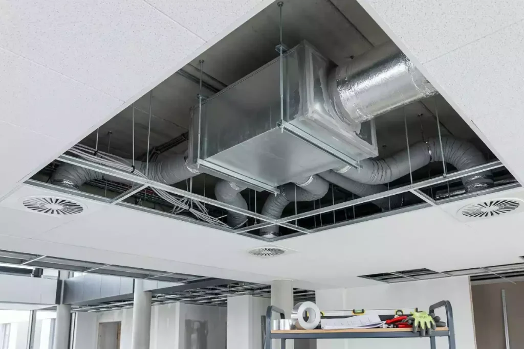 plénums faux plafond isolation