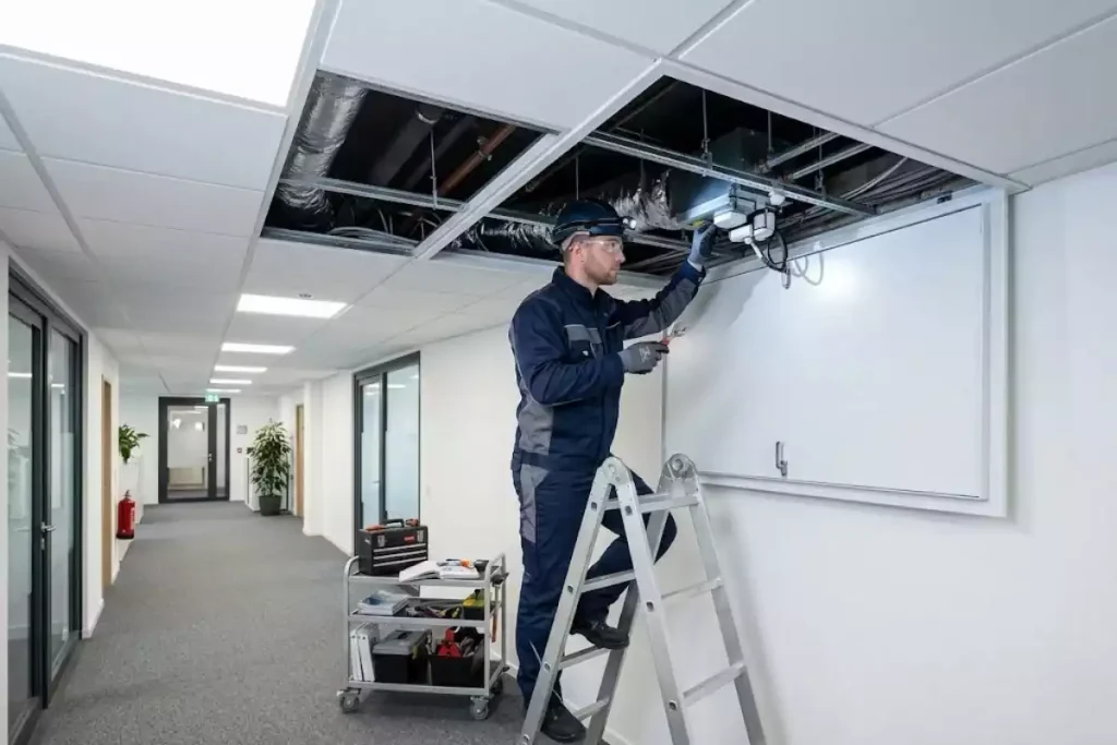 plénums faux plafond ventilation