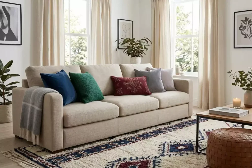 quel tapis avec canapé beige style