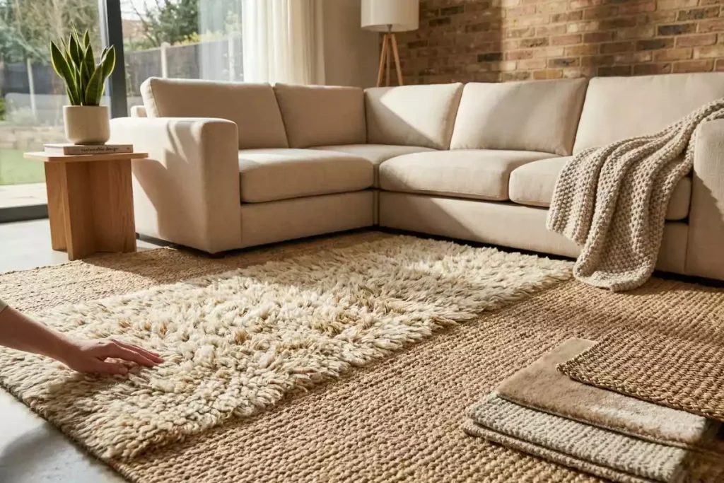 quel tapis couleur canapé beige