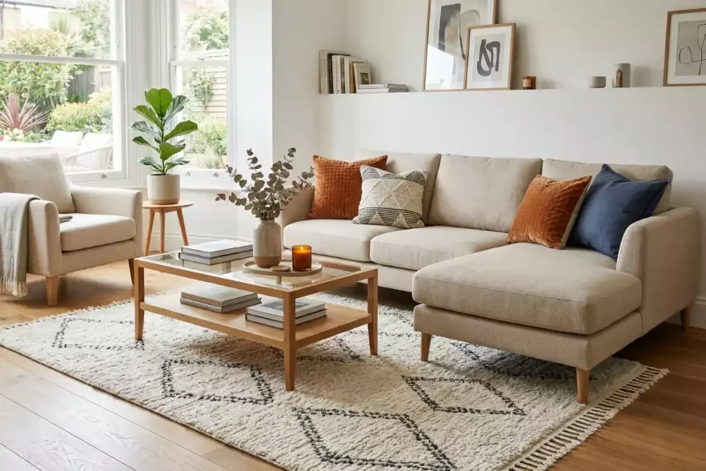 quel tapis pour canapé beige