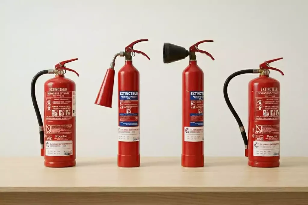 utiliser extincteur feu de cheminée