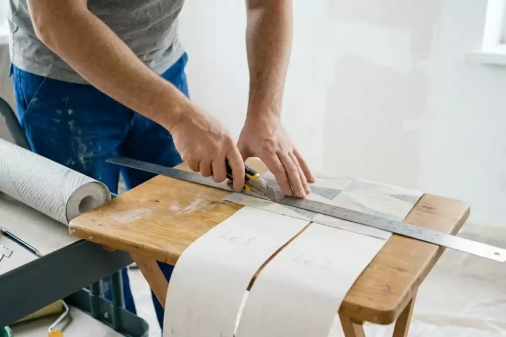 comment coller papier peint intisse