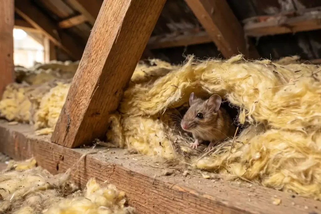 eviter les souris dans la laine de verre