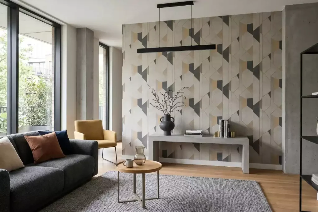 inspiration papier peint salon
