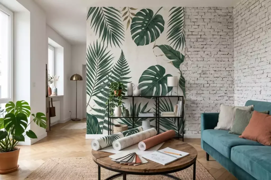 meilleur papier peint salon