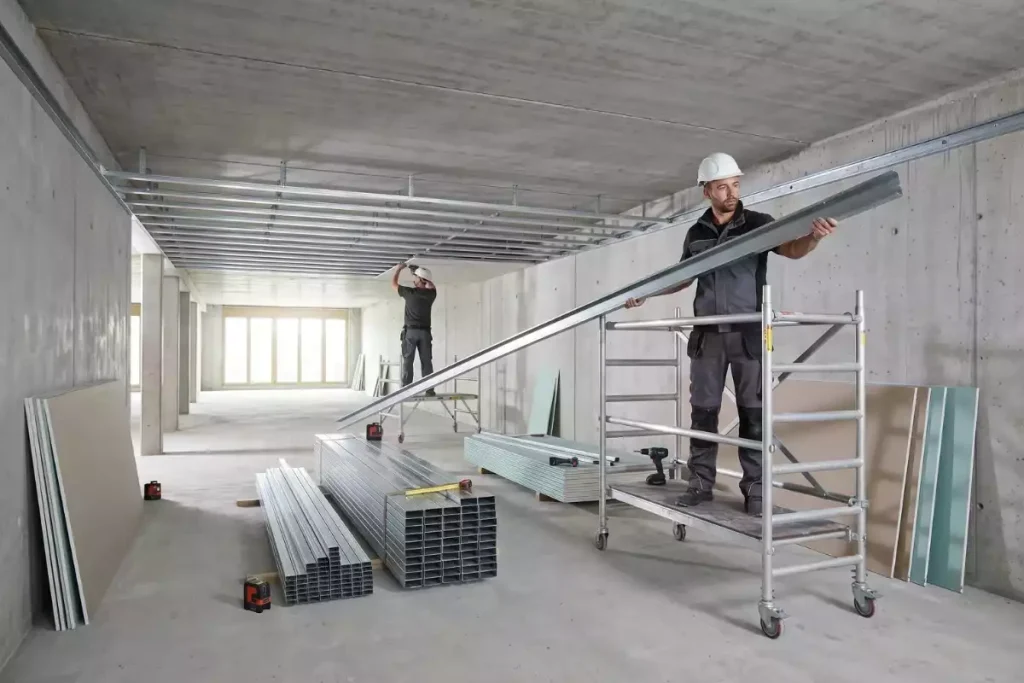plafond autoportant portée maximum