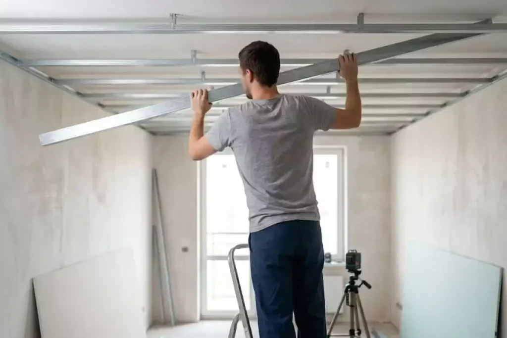 portée maximum faux plafond autoportant