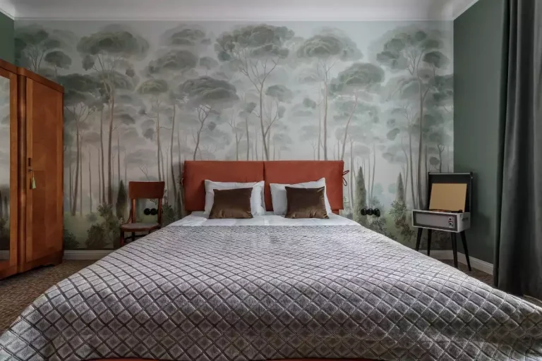 chambre parentale idee tete de lit papier peint