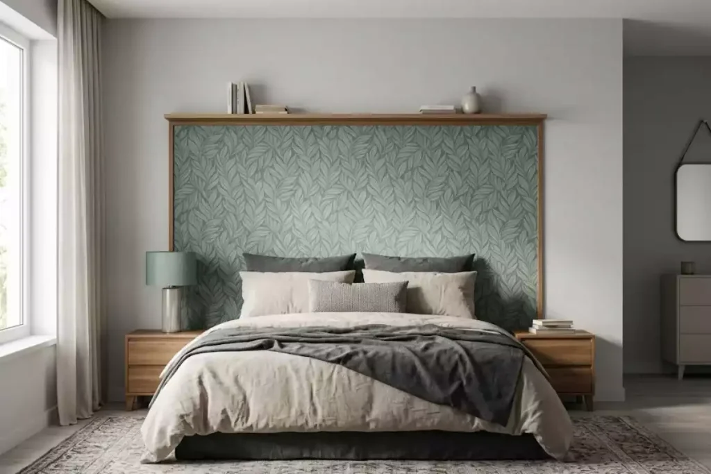 deco chambre parentale tete de lit papier peint