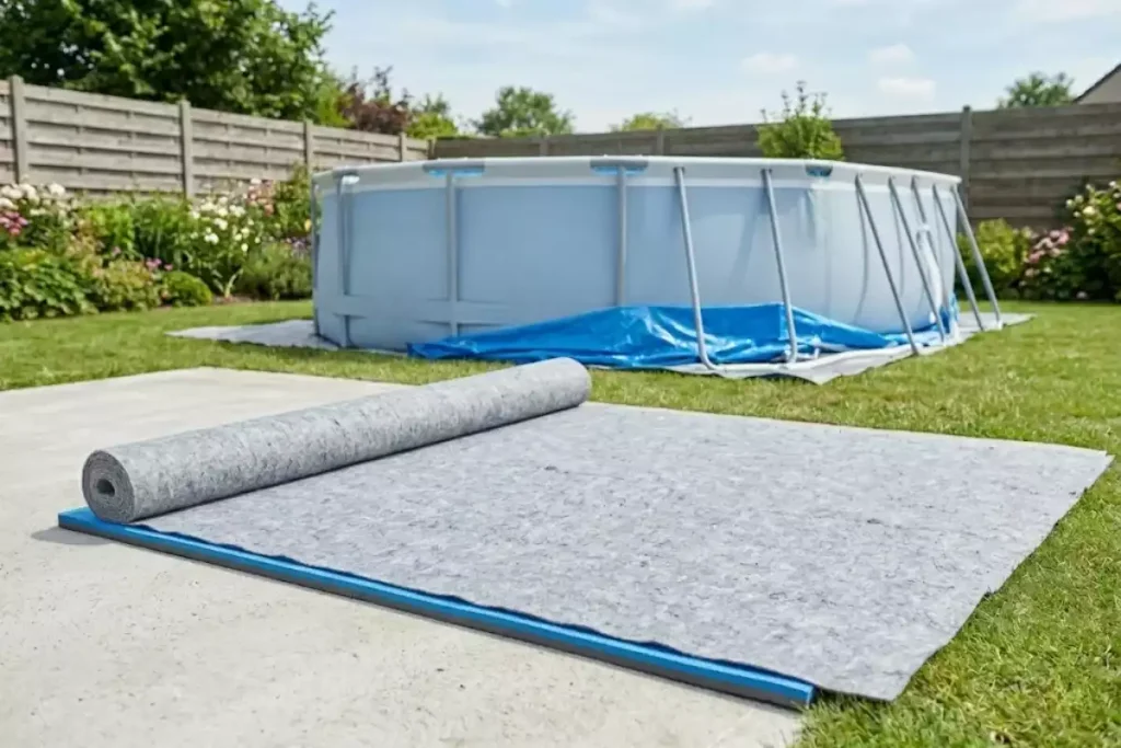 isolation sous piscine hors sol sur dalle beton