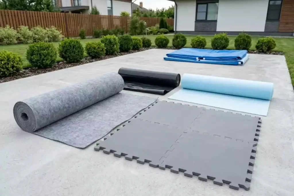 mettre sous piscine hors sol sur dalle beton