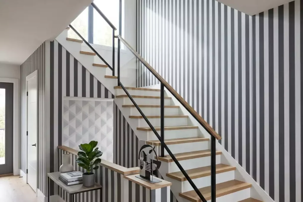 papier peint cage d escalier