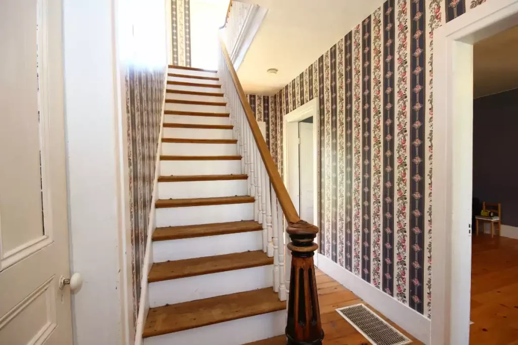 papier peint cage escalier