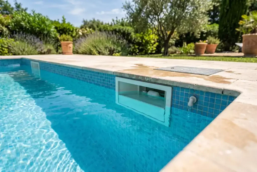 remplissage automatique de piscine skimmer