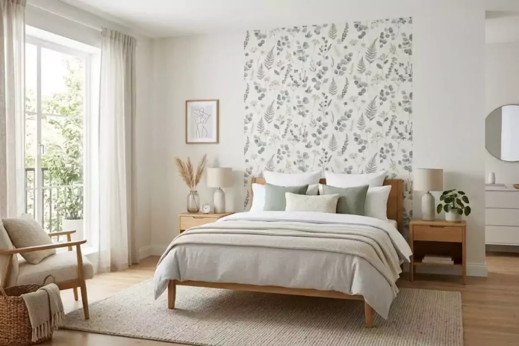 tete de lit papier peint pour chambre parentale
