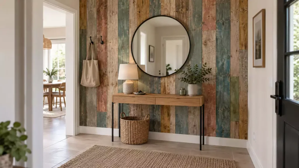 Habiller une entrée avec un décor plus affirmé